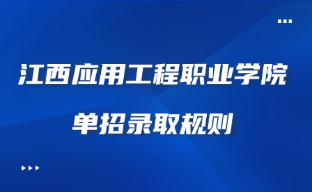 2025年江西應用工程職業學院單招錄取規則