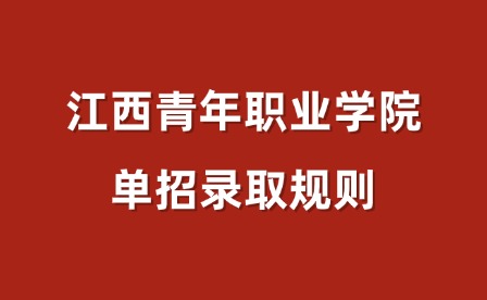 2025年江西青年職業學院單招錄取規則